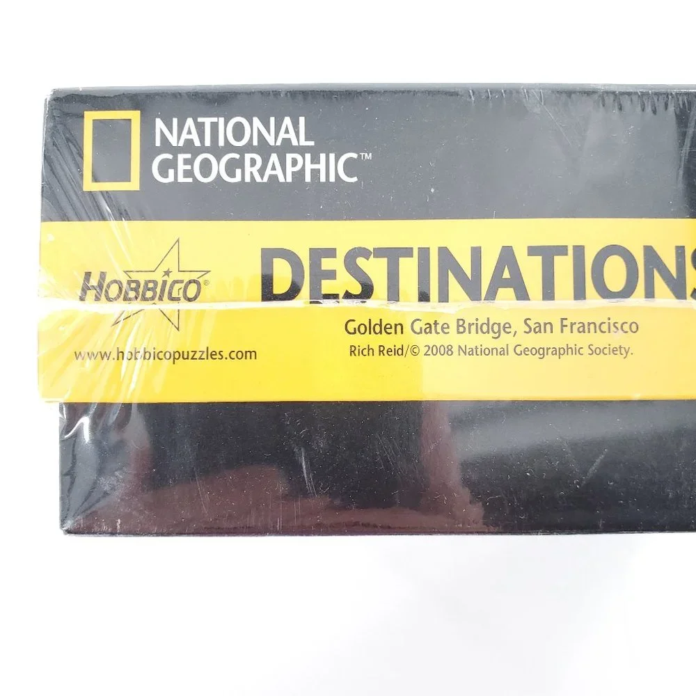National Geographic 1000 Piece Puzzle Destinations Golden Gate Bridge New 12+